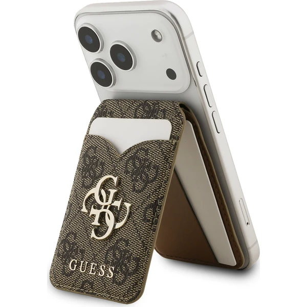 Guess PU 4G Mirror MagSafe Cardslot peněženka se stojánkem hnědá - Peněženky - Obrázek 7ed0b81cb2944767b081cd9ffd815d34