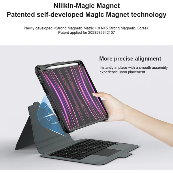Nillkin Bumper Link pouzdro s klávesnicí iPad Pro 11 (2024) černé - Pouzdra - Obrázek 7ed0cb039e5847258f1f4b873dcaf7f8