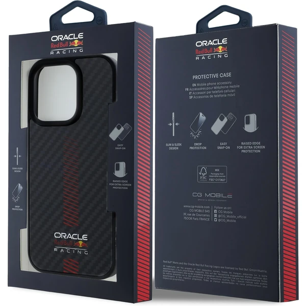 Oracle Red Bull Racing Carbon Powerbar MagSafe kryt iPhone 15 Pro Max černý - Pouzdra - Obrázek 7ee747476dd64304972ac9f7417fc8e6