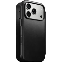 Nomad Modern Leather Folio (Horween) MagSafe kožené pouzdro iPhone 17 Pro/18 Pro Black - Pouzdra