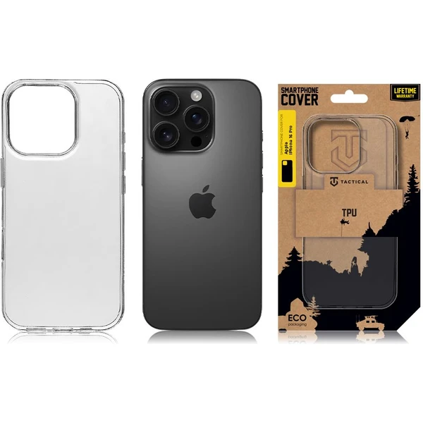 Tactical TPU Kryt pro Apple iPhone 16 Pro čirý - Pouzdra - Obrázek 7ef8144305304895af4fc519d41266ac