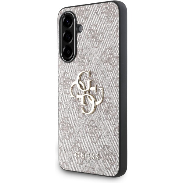 Guess PU 4G Metal Logo kryt Samsung Galaxy A56 růžový