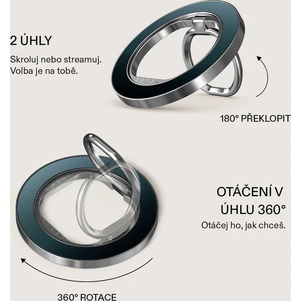 Burga Magnetic Ring držák Black Hole stříbrný - Držáky - Obrázek 7f2db567f58b4043914855fcc70970f6