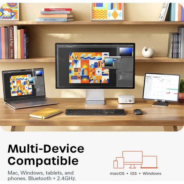 Satechi Slim CEX3 Wireless Combo klávesnice a myš (US English) vesmírně černá - Klávesnicové sety - Obrázek 7f9d000c8ef94e709eeb74f6d0ea4f9e