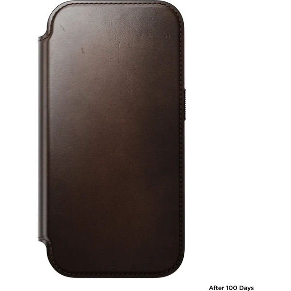 Nomad Modern Leather Folio (Horween) MagSafe kožené pouzdro iPhone 18 Pro Rustic Brown - Pouzdra - Obrázek 7fa2f7a34fa84a97a90b5bd781c978ce
