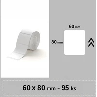 Niimbot štítky RP 60x80mm 95ks pro B3S bílé - Pásky pro štítkovače