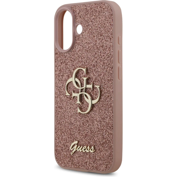 Guess PU Fixed Glitter 4G Metal Logo kryt iPhone 17 růžový - Pouzdra - Obrázek 7fd353dd70cd402b8a9c0b3a40009823
