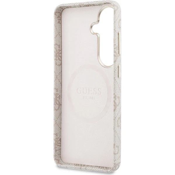 Guess PU Leather 4G Strass Logo Gold Frame Magnetic kryt Samsung Galaxy S26 růžový - Pouzdra - Obrázek 800836f0ad1748c1bbdeb3dd905989a1