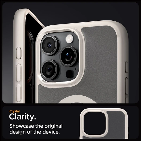 Spigen Ultra Hybrid MagSafe kryt iPhone 16 Pro Max frost natural titanium - Pouzdra - Obrázek 8026dfc42421437c9c112f121f896142