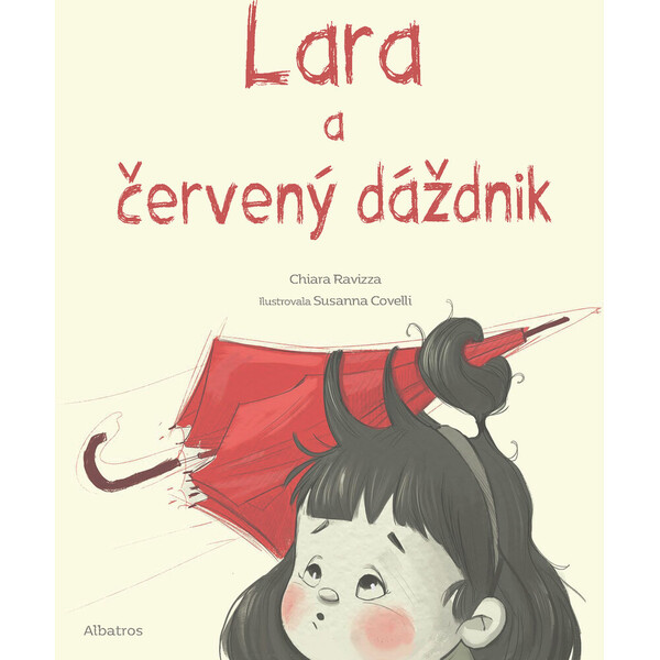 Lara a červený dáždnik