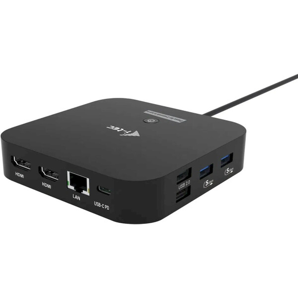 i-tec USB-C Dual HDMI dokovací stanice  Černá