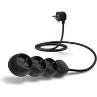 CONNECT IT prodlužovací kabel 230 V 3 zásuvky s vypínačem 1,5m černý - Zásuvky