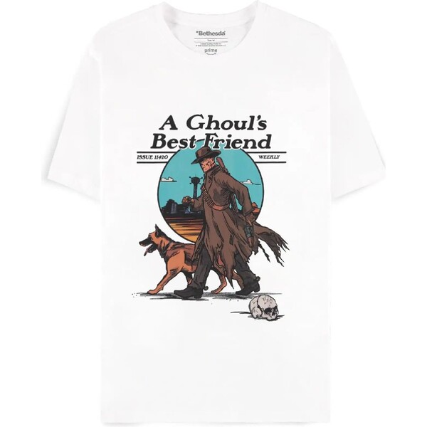 Difuzed Tričko Fallout TV Series - A Ghoul's Best Friend 2XL Bílá