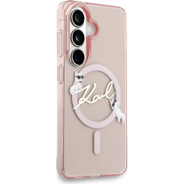 Karl Lagerfeld IML Choupette Karl Script Logo Magnetic kryt Samsung Galaxy S26 růžový - Pouzdra - Obrázek 80ef917f3f914809be9bc7d8bb86081a