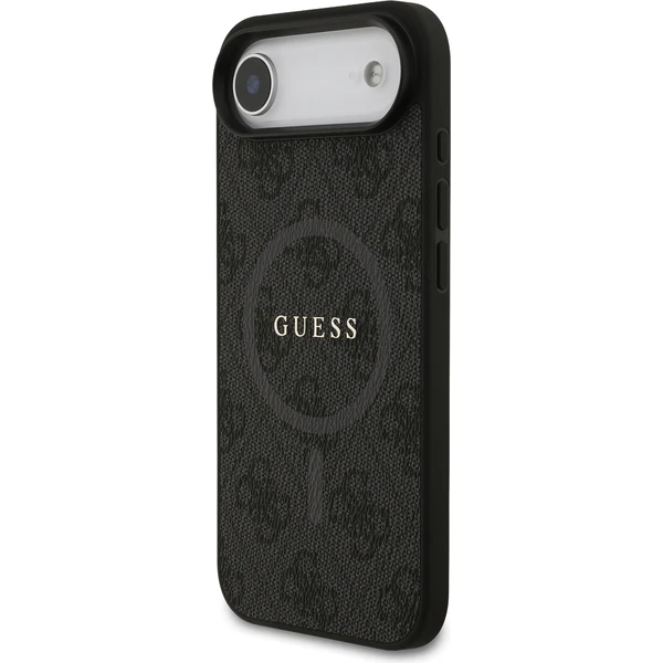 Guess PU Leather 4G Colored Ring MagSafe Zadní Kryt pro iPhone Air černý - Pouzdra - Obrázek 80fe29284da648d8a2df81aaa960ed0d