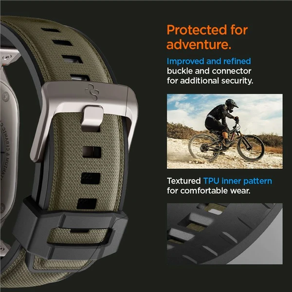 Spigen DuraPro Armor řemínek Apple Watch Ultra 49/46/45/44/42mm tmavě zelený - Řemínky - Obrázek 811f5704a8864f45b99ae3e11b847025