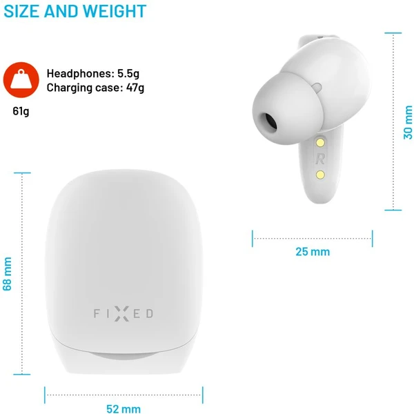 FIXED Game Pods TWS herní sluchátka (kompatibilní s PS5/PS4/Nintendo Switch 1) bílá - Sluchátka - Obrázek 8147fd62326a4ceca4f13bab846b1c7c