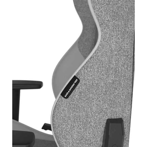 DXRacer GLADIATOR látková herní židle šedo-bílá - Židle - Obrázek 814D000O01