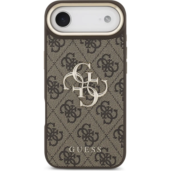 Guess PU Leather 4G Metal Logo Gold Frame kryt iPhone Air hnědý - Pouzdra - Obrázek 816db9bb5de34bb58cd7f3a1dcd6d3f4