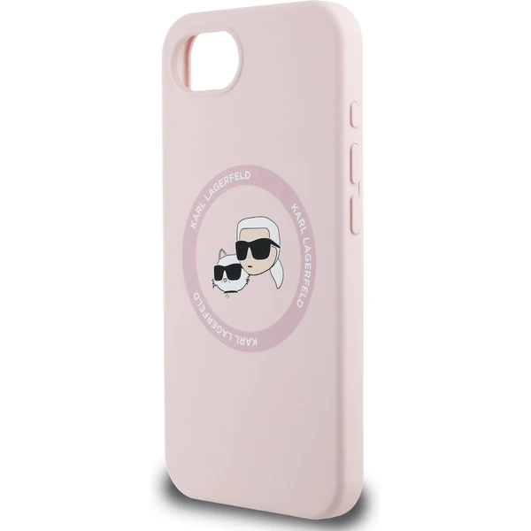Karl Lagerfeld Liquid Silicone K&CH Heads MagSafe kryt iPhone 17e/16e růžový - Pouzdra - Obrázek 8174937367a74b36b3c4797d5bc3eca6