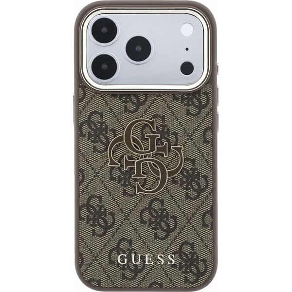 Guess PU 4G Resin Metal Logo kryt iPhone 18 Pro hnědý - Pouzdra - Obrázek 81754f541f8f4ba69341824d79925433