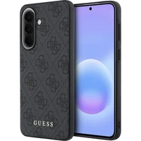 Guess PU 4G Metal Classic Logo kryt Samsung Galaxy A57 šedý - Pouzdra