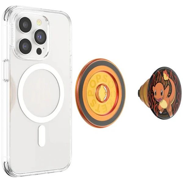 PopSockets PopGrip MagSafe (Round) Pokémon – Charmander (MagSafe All) - Držáky - Obrázek 8196000J01