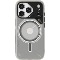 Aulumu A17 Frosted TPU MagSafe kryt iPhone 17 Pro Translucent White - Pouzdra