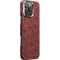 Pitaka Tactile Woven Case kryt iPhone 16 Pro Max PTK Red/Gold - Pouzdra
