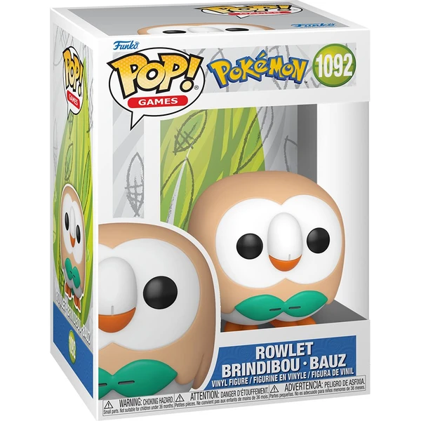 Funko POP! #1092 Games: Pokémon - Rowlet - Funko POP! - Obrázek 81JM000K01