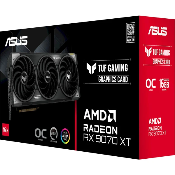 ASUS TUF AMD Radeon RX 9070 XT OC 16GB - Grafické karty - Obrázek 81LE000L01