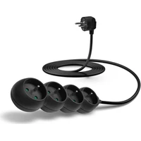CONNECT IT prodlužovací kabel 230 V 4 zásuvky bez vypínače 3m černý - Zásuvky