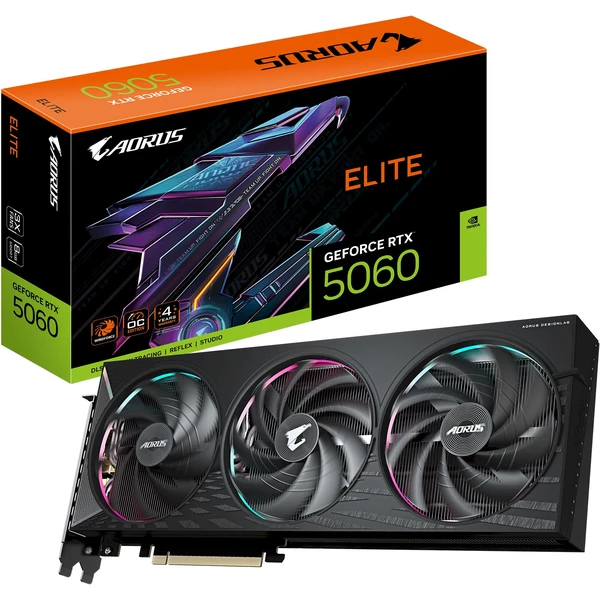 GIGABYTE AORUS NVIDIA GeForce RTX 5060 ELITE 8G - Grafické karty - Obrázek 81XE000P01