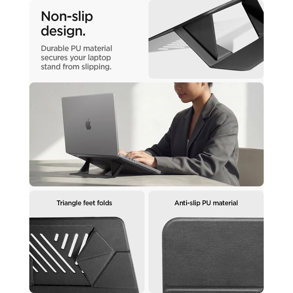 Spigen Slim Fold Laptop Stand LD201-S6 stojánek černý - Stojánky - Obrázek 81adff03cd8647029ce3adccfbde2d8f