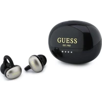 Guess Metallic Finish Classic Logo OWS bezdrátová sluchátka černá - Sluchátka