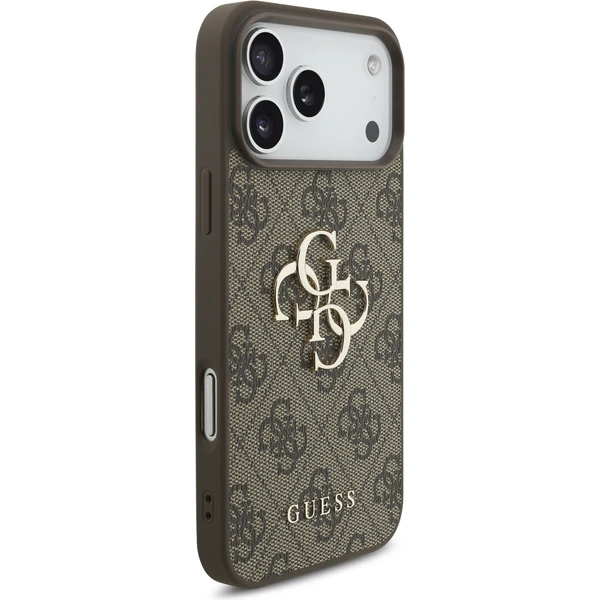 Guess PU 4G Metal Logo kryt iPhone 17 Pro Max hnědý - Pouzdra - Obrázek 81c71996b2e649babaec437ddb037ca3