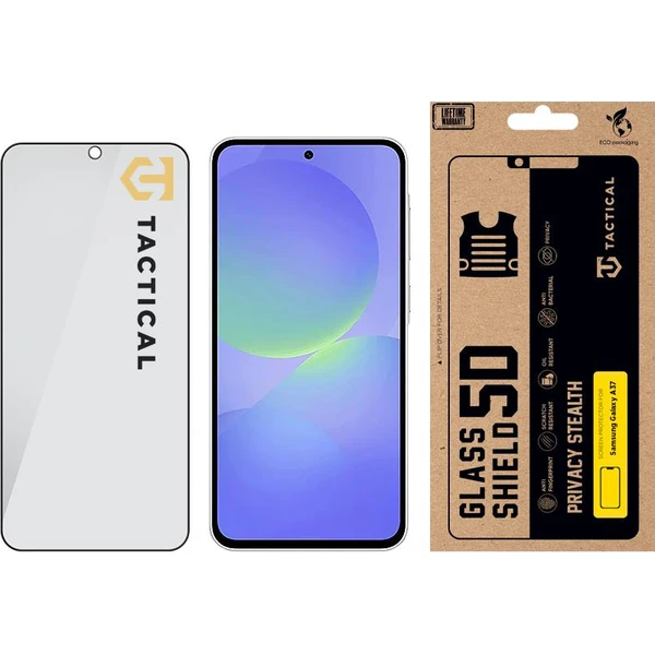 Tactical Glass Shield Privacy Stealth 5D sklo pro Samsung Galaxy A37 černé - Ochranné folie a skla - Obrázek 81cfb1a06c5e481db68a52167fdb9790