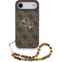 Guess PU 4G Metal Logo Strap kryt iPhone Air hnědý - Pouzdra