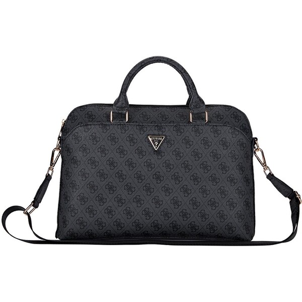 Guess PU 4G Triangle Logo taška na notebook 13-15" černá