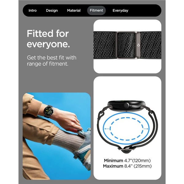 Spigen Lite Fit X Band řemínek Google Pixel Watch 4/3/2/1 (41mm) černý - Řemínky - Obrázek 82217277a98f44daa8f934e92f03bcf1