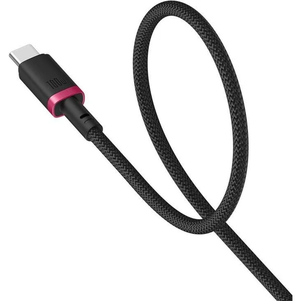 Baseus Dura USB-C/USB-C napájecí kabel 100W 1m červeno/černý - Kabely a redukce - Obrázek 822R000K01