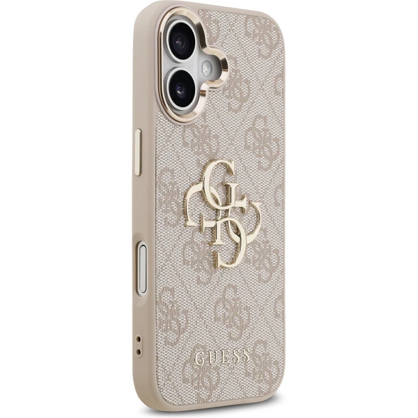 Guess PU Leather 4G Metal Logo Gold Frame MagSafe kryt iPhone 17 růžový - Pouzdra - Obrázek 824eeb69c4304267ab12a509912030b9