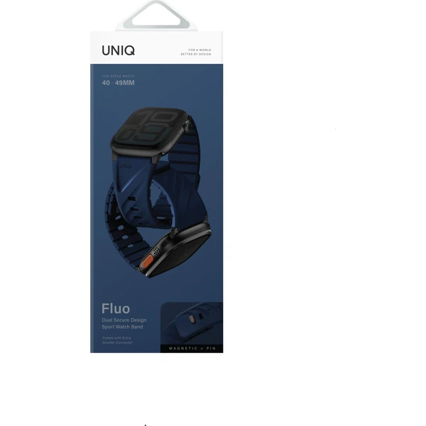 UNIQ Fluo Magnetický řemínek pro Apple Watch (49-40mm) Marine Blue - Řemínky - Obrázek 824f7451f7134c8888c7111b6d94b69c