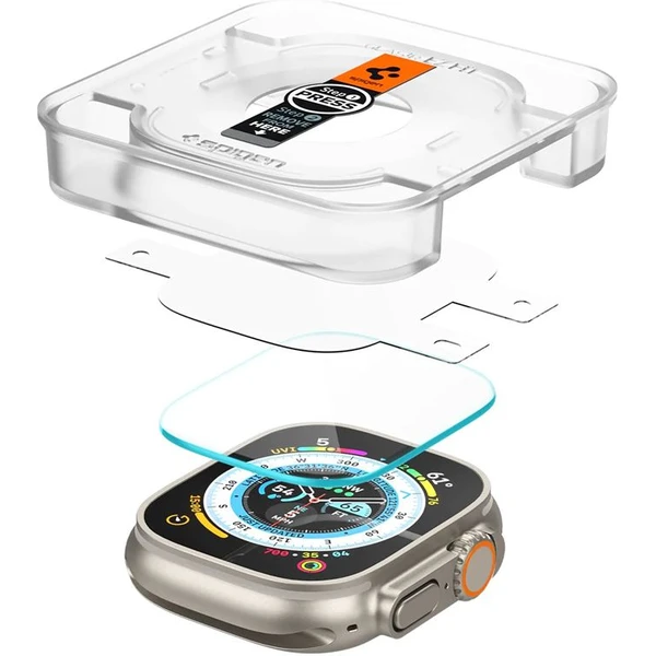 Spigen Glass EZ Fit 2 Pack sklo Apple Watch Ultra 49mm čiré - Ochranné folie a skla - Obrázek 825143cf55f44ab2b8e4833ae792f90f