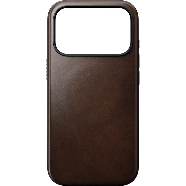 Nomad Modern Leather (Horween) MagSafe kožený kryt iPhone 17 Pro/18 Pro Rustic Brown - Pouzdra - Obrázek 82567e6b9ab047f49337f50057bf5aa3