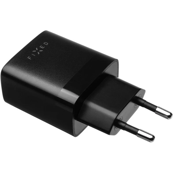 FIXED nabíječka s USB-A/USB-C kabelem, 1 m, 17W, černá - Nabíječky - Obrázek 828c68121660432c86627ea6c446a38f