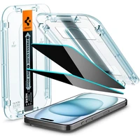 Spigen Glass tR EZ Fit HD (Privacy) tvrzené sklo iPhone 15/16 čiré - Ochranné folie a skla