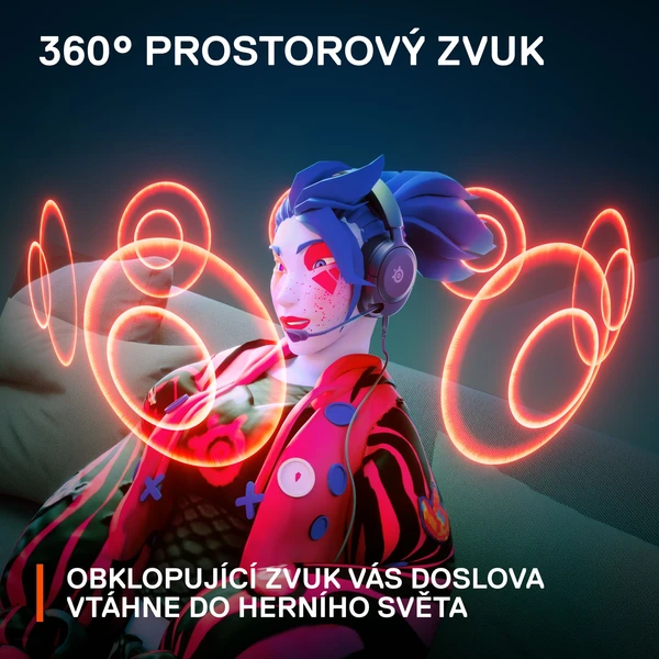 SteelSeries Arctis Nova 1 herní sluchátka černá - Sluchátka - Obrázek 82FJ300401
