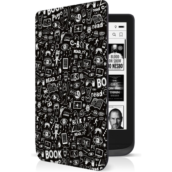CONNECT IT Doodle pouzdro pro PocketBook 616/627/628/632 černé CEB-1076-DD Černá