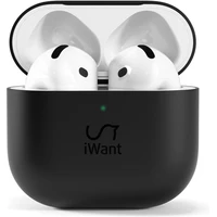 iWant silikonové pouzdro pro AirPods 4/4 (ANC) černé - Pouzdra